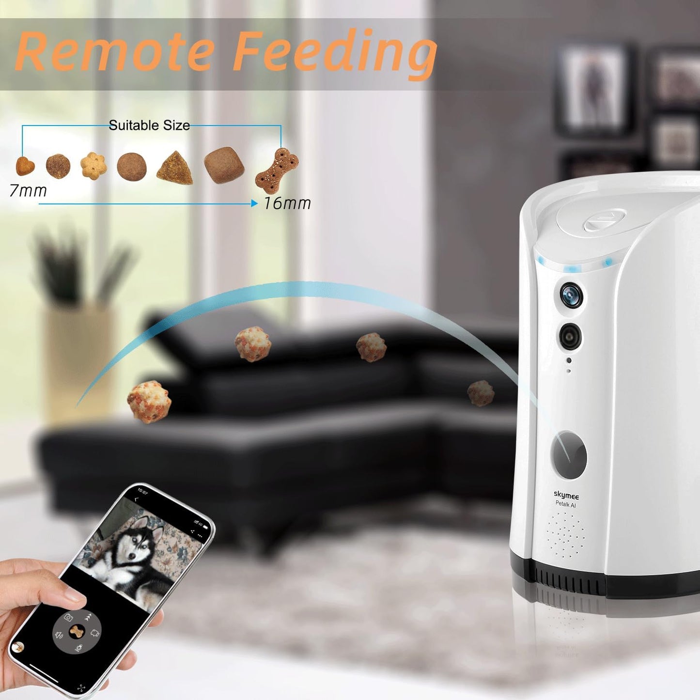 Smart Treat Camera Dispenser – Watch, Talk & Treat Your Pet Remotely
