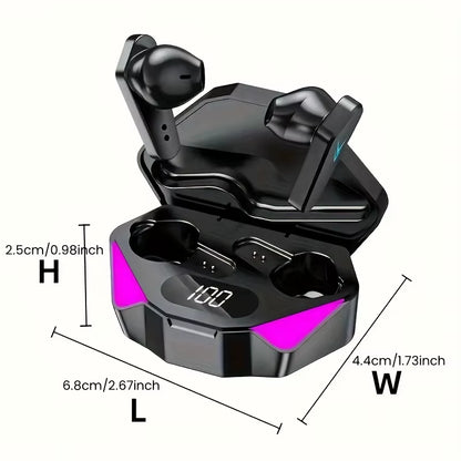 X15 TWS Wireless Bluetooth Gamer Earbuds with LED Display and Mic