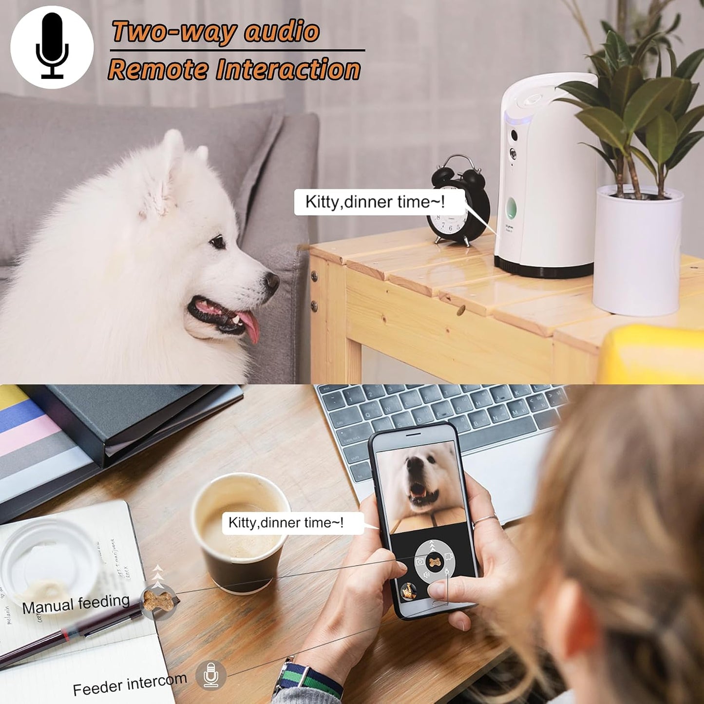 Smart Treat Camera Dispenser – Watch, Talk & Treat Your Pet Remotely