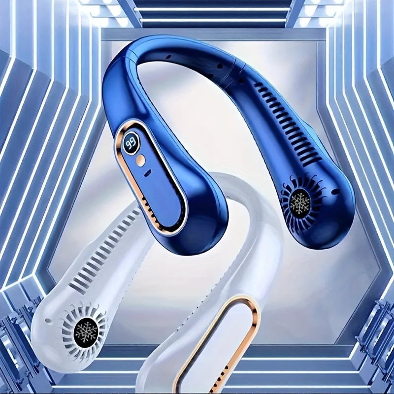 Bladeless Neck Fan – Hands-Free Wearable Cooling