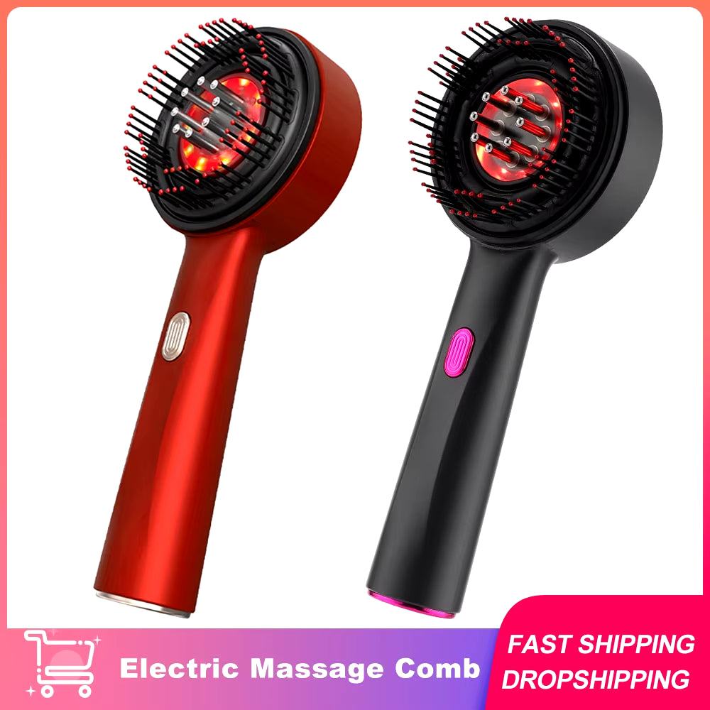 Electric Hair Regrowth Scalp Brush with Infrared Light Therapy