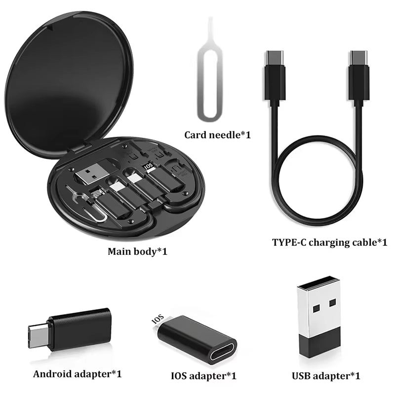 Multi USB Type-C to C 60W Fast Charging Adapter Cable Kit