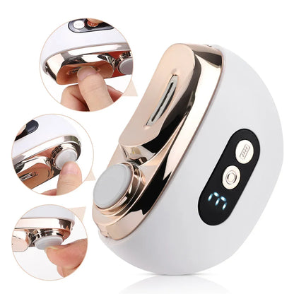 Electric Nail Clipper 2-In-1 USB Rechargeable with LED Light