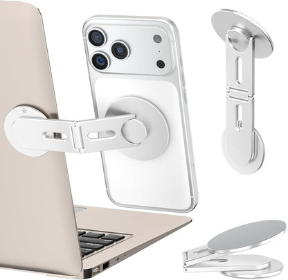 Metal Expansion Phone Stand for Laptop and Tesla Vehicles – Magnetic Folding Phone Holder