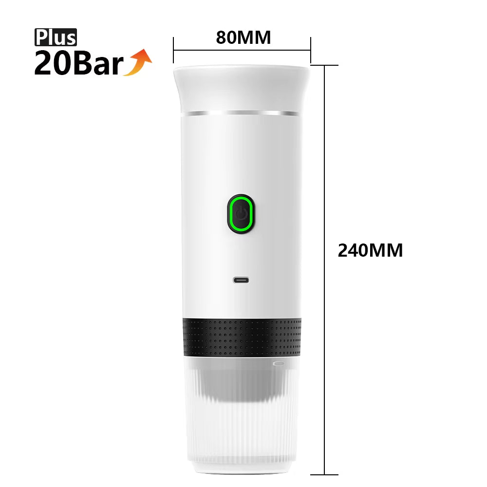 3-In-1 Wireless Portable Espresso Machine for Car, Home & Camping