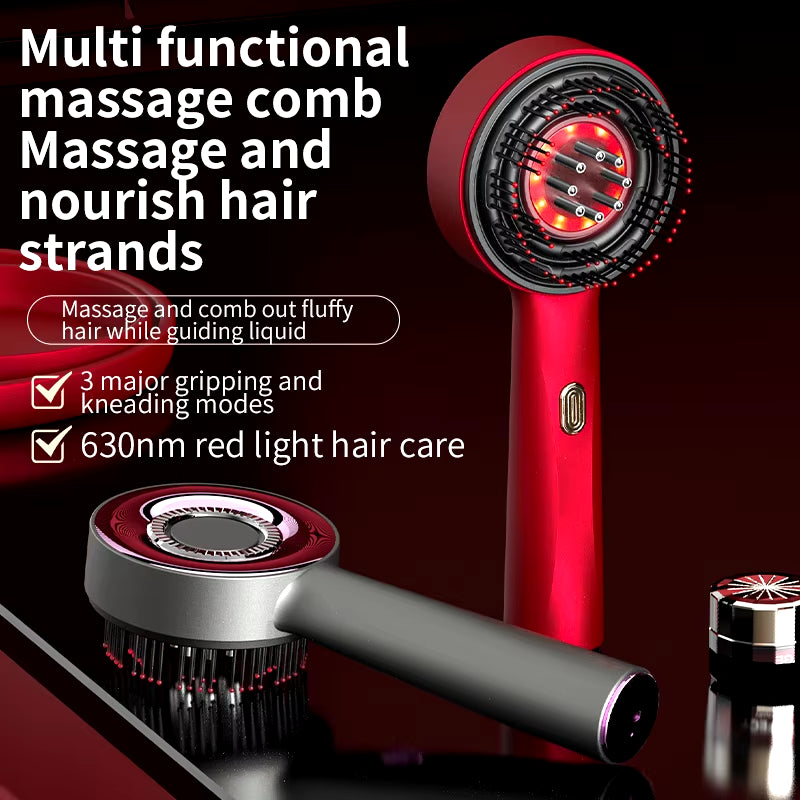 Electric Hair Regrowth Scalp Brush with Infrared Light Therapy