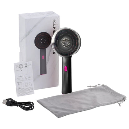 Electric Hair Regrowth Scalp Brush with Infrared Light Therapy