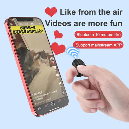Wireless Bluetooth Selfie Remote Control Ring for Phone
