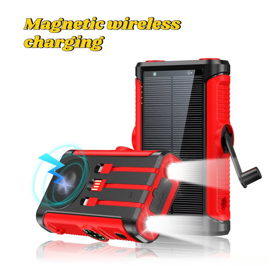 50000Mah Solar Power Bank with Magnetic Wireless Charging