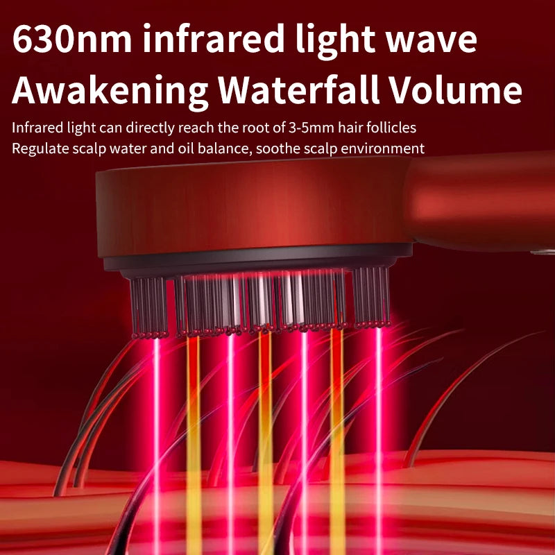 Premium Electric Scalp Vibration Massager with Infrared Therapy