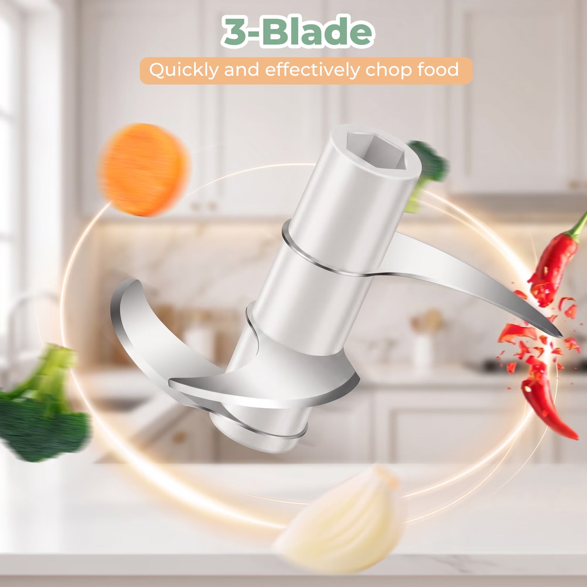 Electric Vegetable Chopper – One-Press Meal Prep
