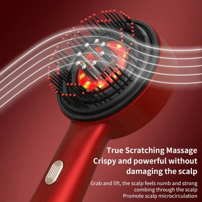 Electric Hair Regrowth Scalp Brush with Infrared Light Therapy