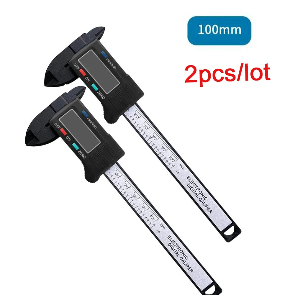 150Mm Electronic Digital Caliper Carbon Fiber - Vernier Gauge Measuring Tool