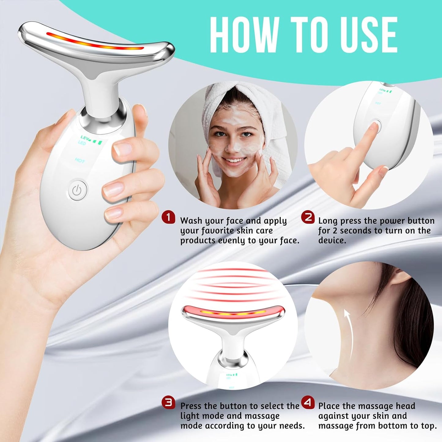 Red Light Therapy Wand – Anti-Aging Skincare Device