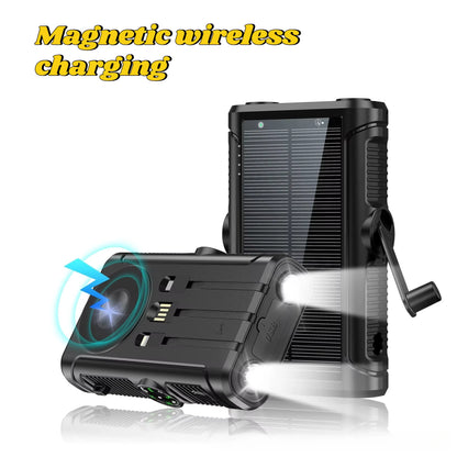 50000Mah Solar Power Bank with Magnetic Wireless Charging