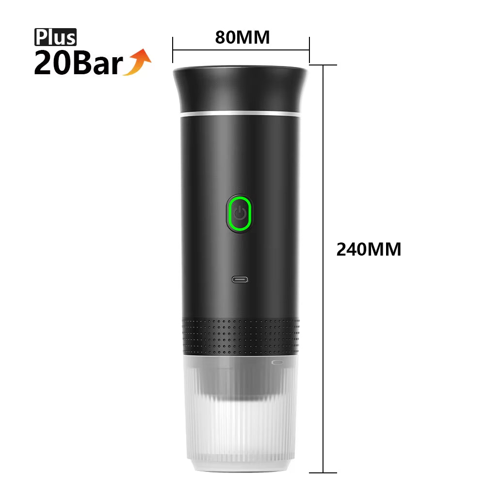 3-In-1 Wireless Portable Espresso Machine for Car, Home & Camping