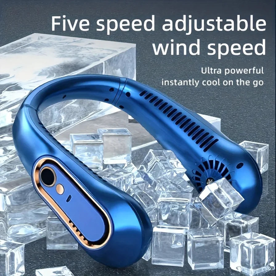 Bladeless Neck Fan – Hands-Free Wearable Cooling