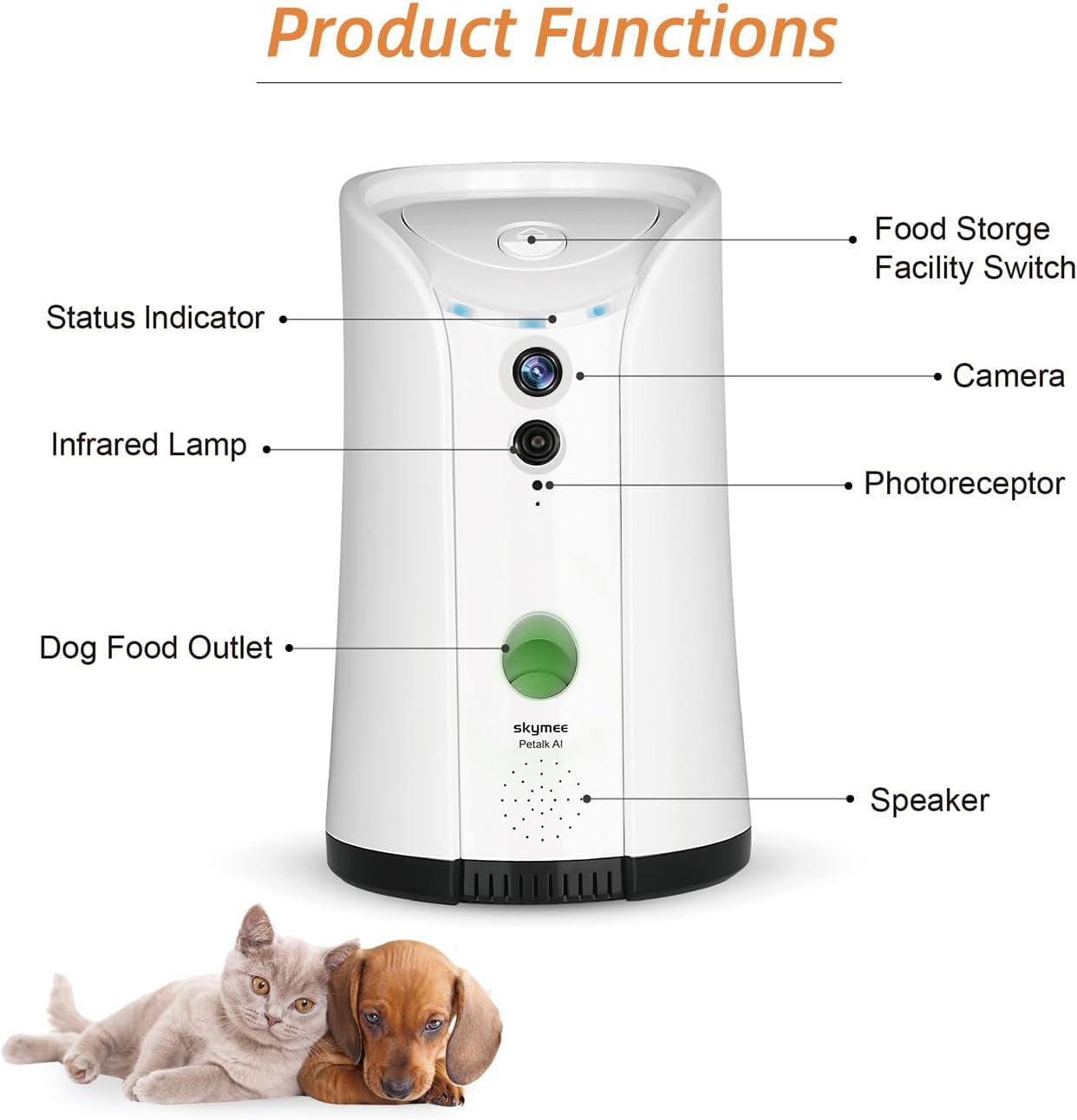 Smart Treat Camera Dispenser – Watch, Talk & Treat Your Pet Remotely