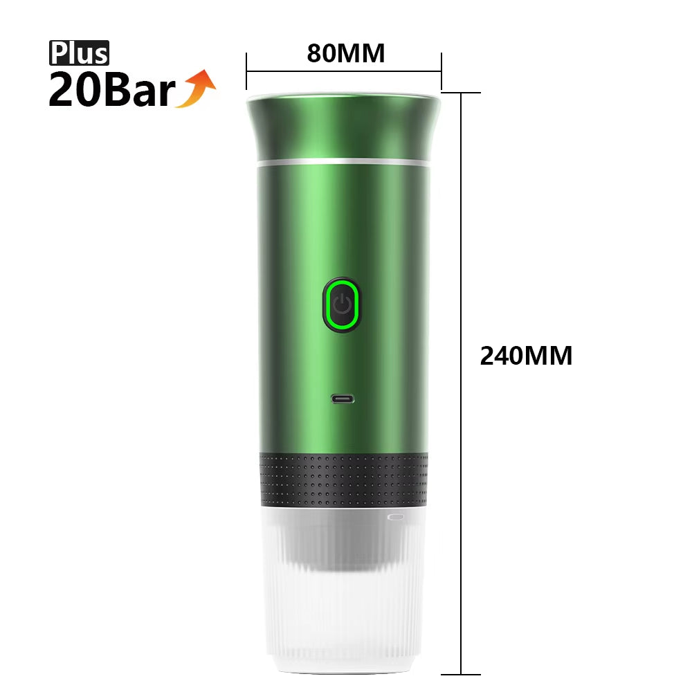 3-In-1 Wireless Portable Espresso Machine for Car, Home & Camping