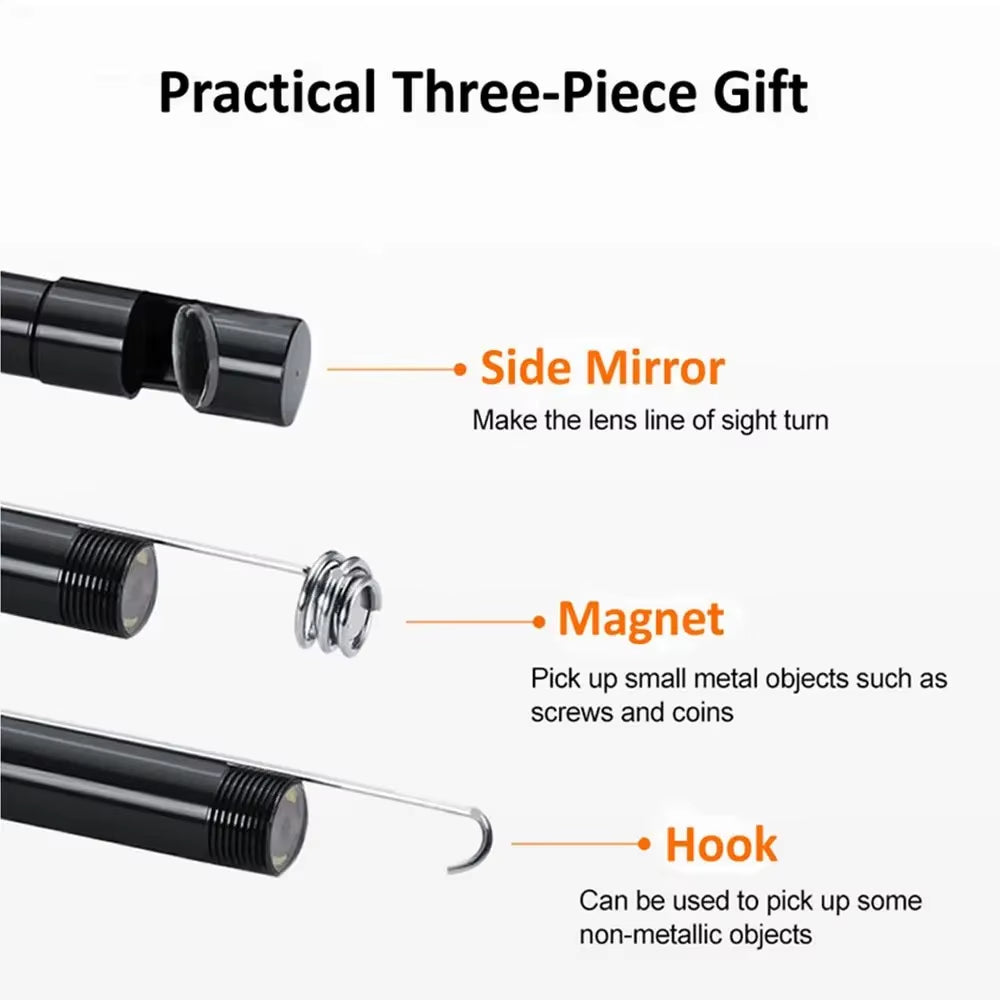 7.0MM Type-C Endoscope Camera IP67 Waterproof Inspection Borescope