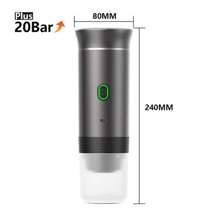 3-In-1 Wireless Portable Espresso Machine for Car, Home & Camping