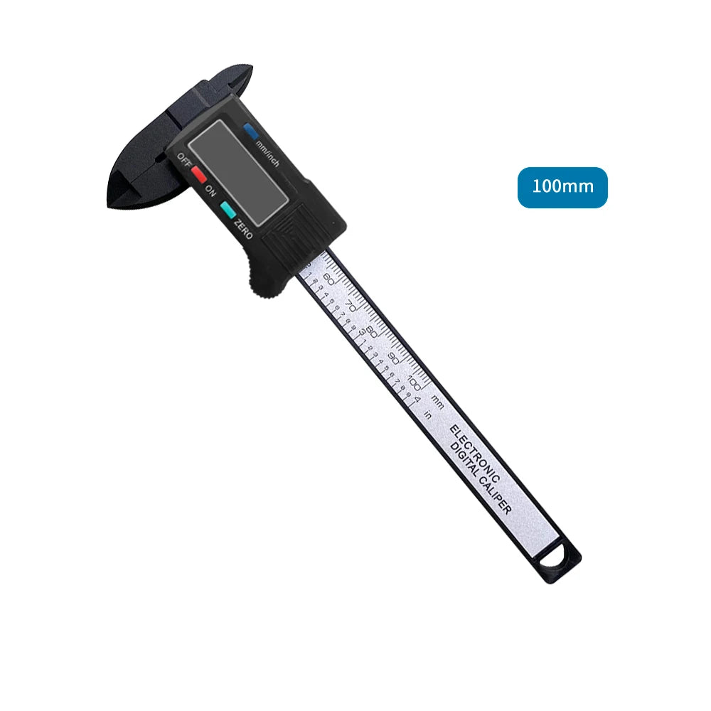 150Mm Electronic Digital Caliper Carbon Fiber - Vernier Gauge Measuring Tool