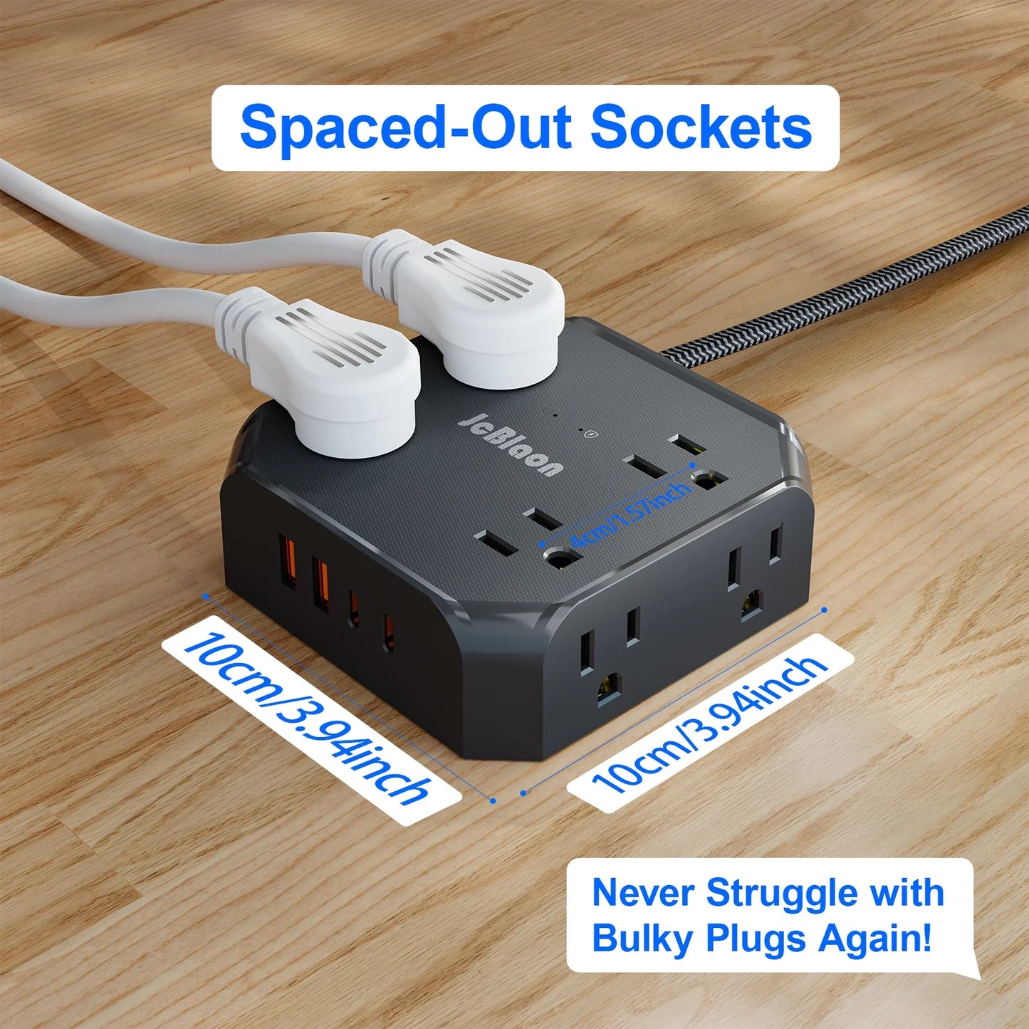 Smart Home Power Strip – Surge Protector with USB-C Fast Charging Ports