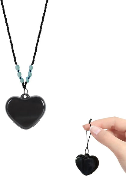 Heart Shape Voice Activated Recorder Pendant - HD Noise Reduction