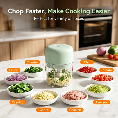 Electric Vegetable Chopper – One-Press Meal Prep