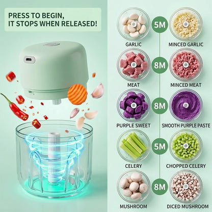 Electric Vegetable Chopper – One-Press Meal Prep