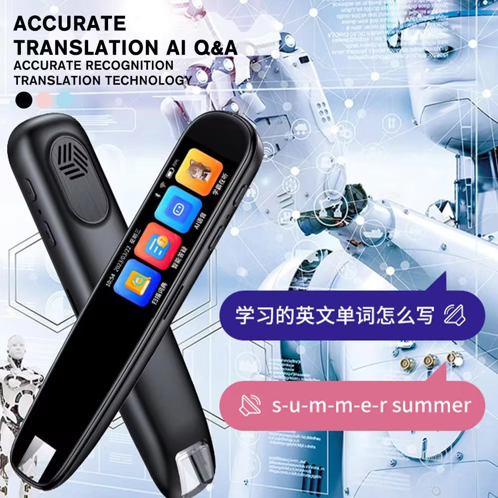 Smart Scanning Translator Pen - 123 Languages Offline Translation
