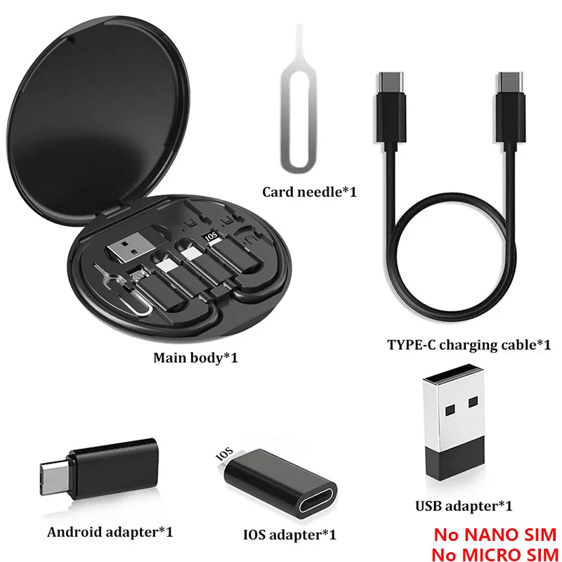 Multi USB Type-C to C 60W Fast Charging Adapter Cable Kit