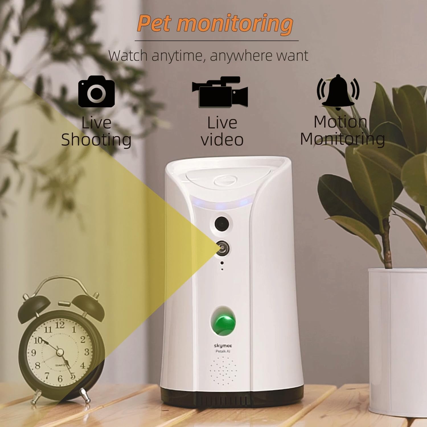 Smart Treat Camera Dispenser – Watch, Talk & Treat Your Pet Remotely