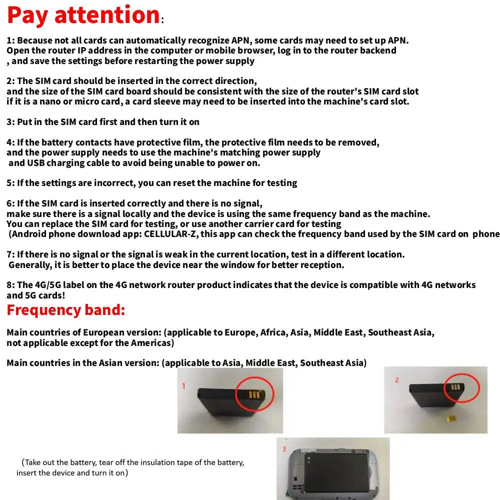 4G LTE Portable Wifi Router - Wireless Pocket Hotspot with SIM Card Slot