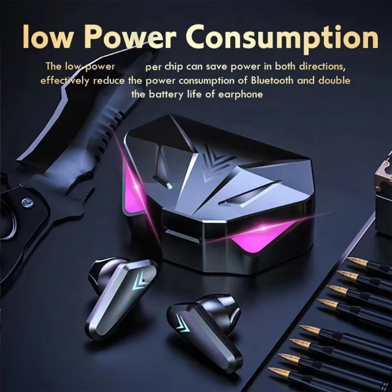 X15 TWS Wireless Bluetooth Gamer Earbuds with LED Display and Mic