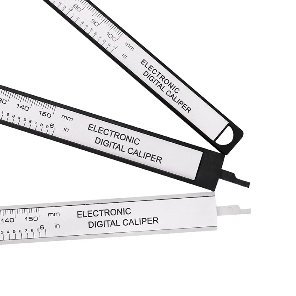 150Mm Electronic Digital Caliper Carbon Fiber - Vernier Gauge Measuring Tool