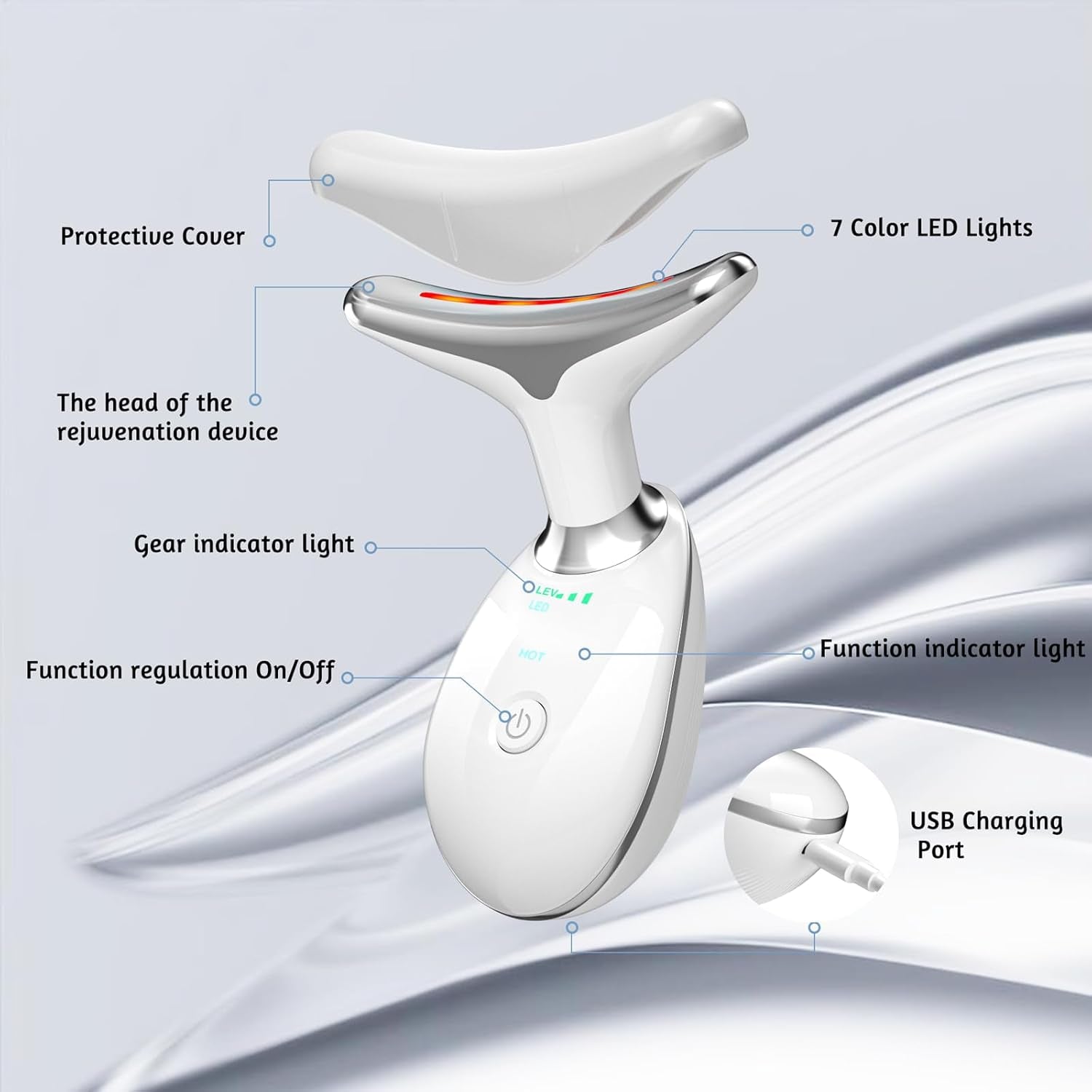 Red Light Therapy Wand – Anti-Aging Skincare Device